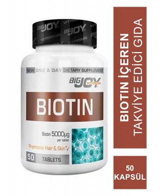 Bigjoy Vitamins Biotin 5000mcg 50 Tablet