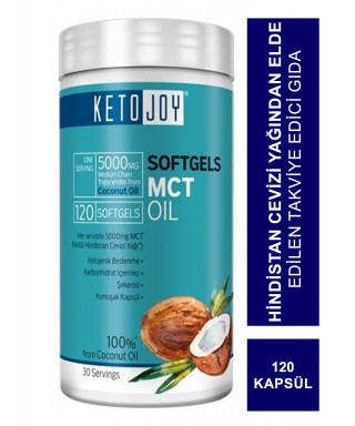 Ketojoy MCT Oil 5000mg 120 Soft Gel Kapsül