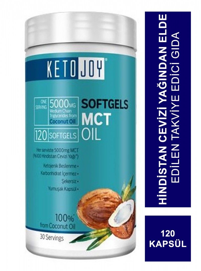 Ketojoy MCT Oil 5000mg 120 Soft Gel Kapsül