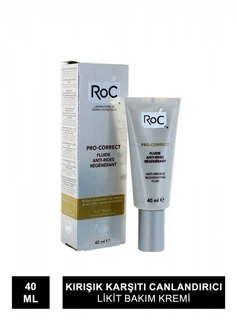 Roc Pro-Correct Anti-Wrinkle Fluid - Kırışık Karşıtı Canlandırıcı Likit Bakım Kremi 40 ml