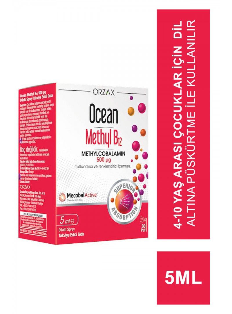 Ocean Methyl B12 500 mg Sprey 5 ml