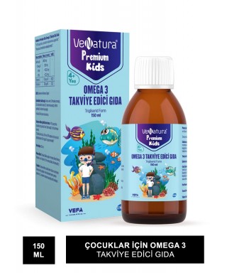 VeNatura Kids Premium Omega 3 Takviye Edici Gıda 150 ml