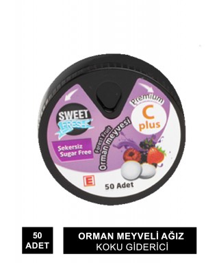 Sweet Fresh Orman Meyveli Ağız Koku Giderici 50 Adet (S.K.T 10-2023)