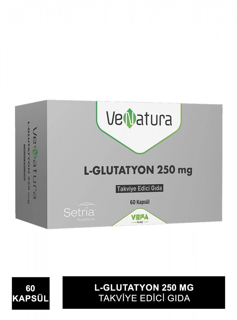 VeNatura L-Glutatyon 250 mg Takviye Edici Gıda 60 Yumuşak Kapsül