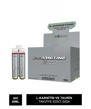 VeNatura L-karnitin ve Taurin Takviye Edici Gıda 25 ml x 20 adet Şişe