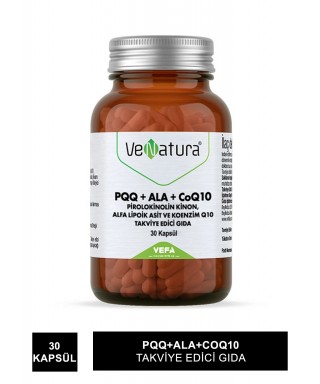 VeNatura PQQ+ALA+CoQ10 Takviye Edici Gıda 30 Kapsül