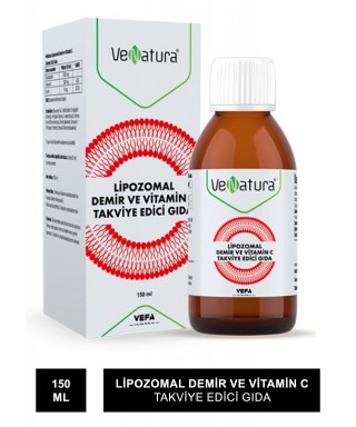 VeNatura Lipozomal Demir ve Vitamin C 150 ml