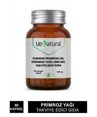 VeNatura Evening Primrose Oil (Primroz Yağı) 1000 mg 60 Kapsül