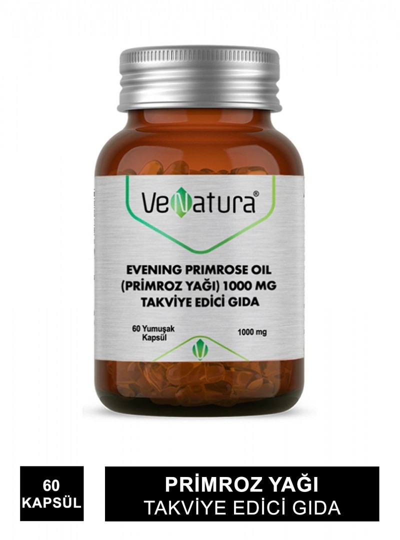 VeNatura Evening Primrose Oil (Primroz Yağı) 1000 mg 60 Kapsül
