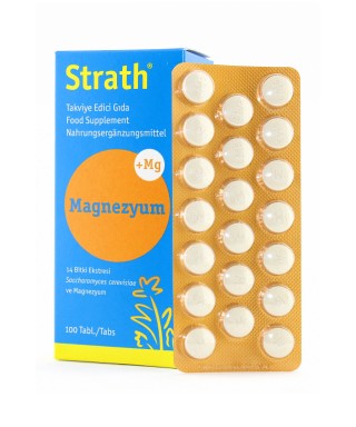 Outlet - Strath Magnezyum Takviye Edici Gıda 100 Tablet