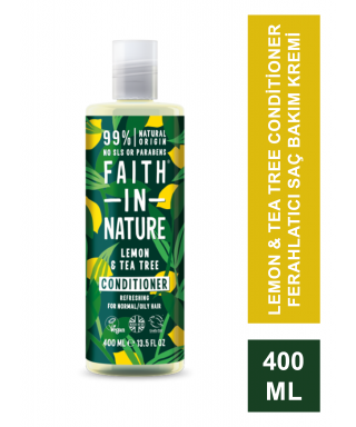 Faith In Nature Lemon & Tea Tree Conditioner Ferahlatıcı Saç Bakım Kremi 400 ml
