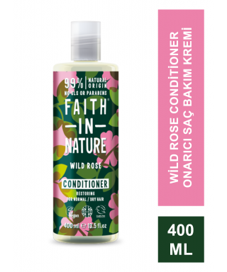 Faith In Nature Wild Rose Conditioner Onarıcı Saç Bakım Kremi 400 ml