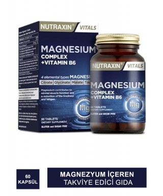 Nutraxin Magnesium Complex 125mg 60 Kapsül