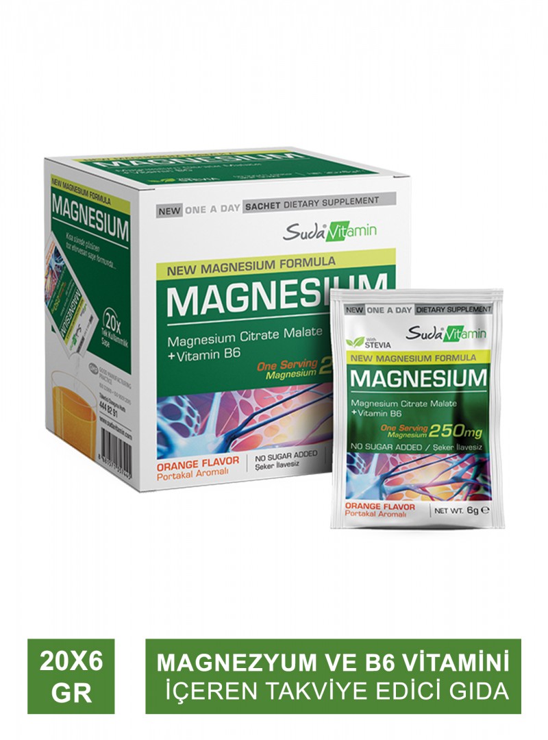 Suda Vitamin Magnesium Şase 20x6gr