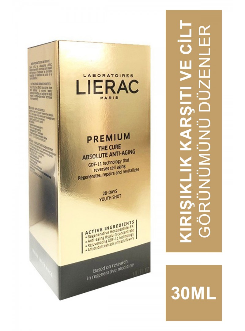 Lierac Premium The Cure Absolute Anti-Aging 30ml Global Yaşlanma Karşıtı Bakım Kürü