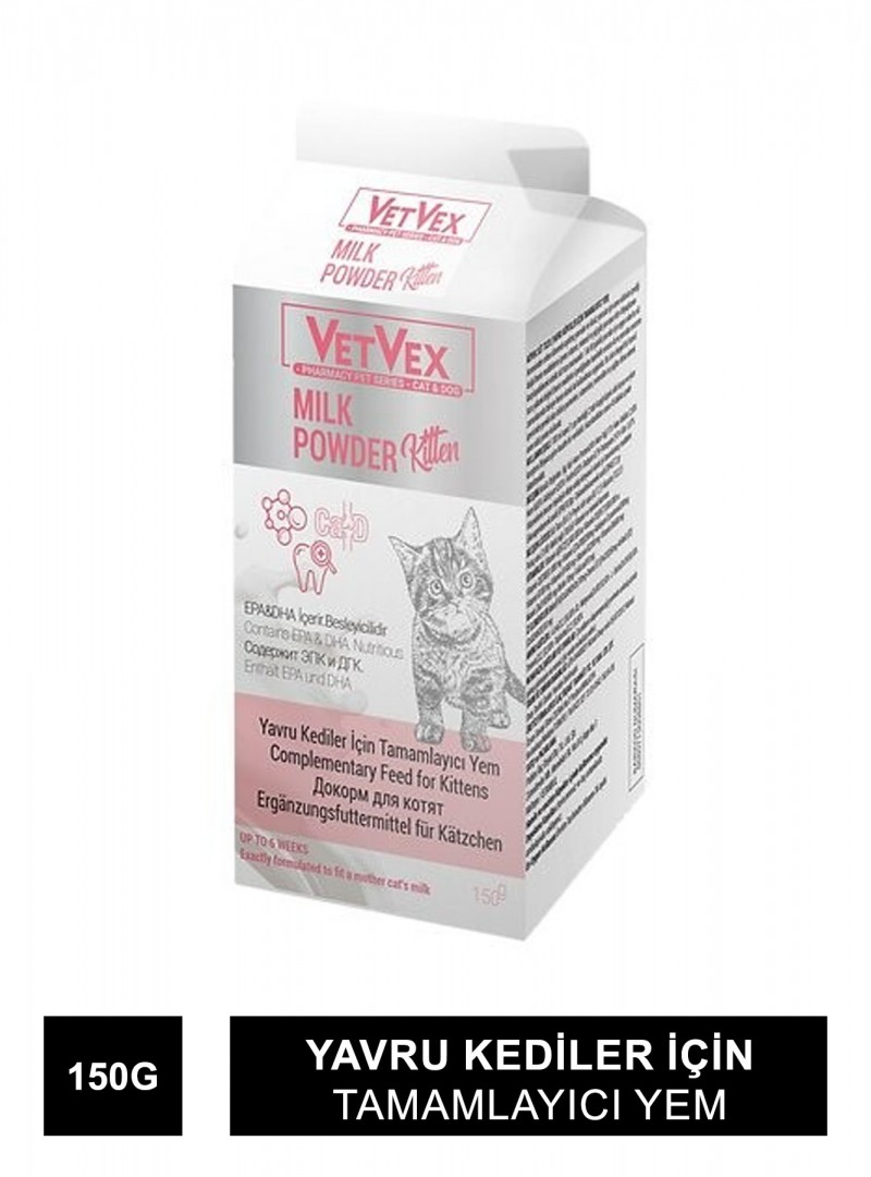 VetVex Milk Powder Yavru Kedi Süt Tozu 150 gr