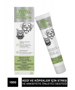 VetVex Calm-In Kedi ve Köpek Aksiyete & Stres Desteği 100 gr