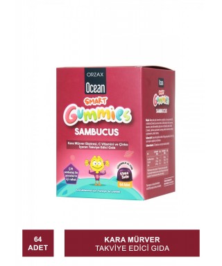 Outlet - Ocean Smart Gummies Sambucus Takviye Edici Gıda 64 Adet