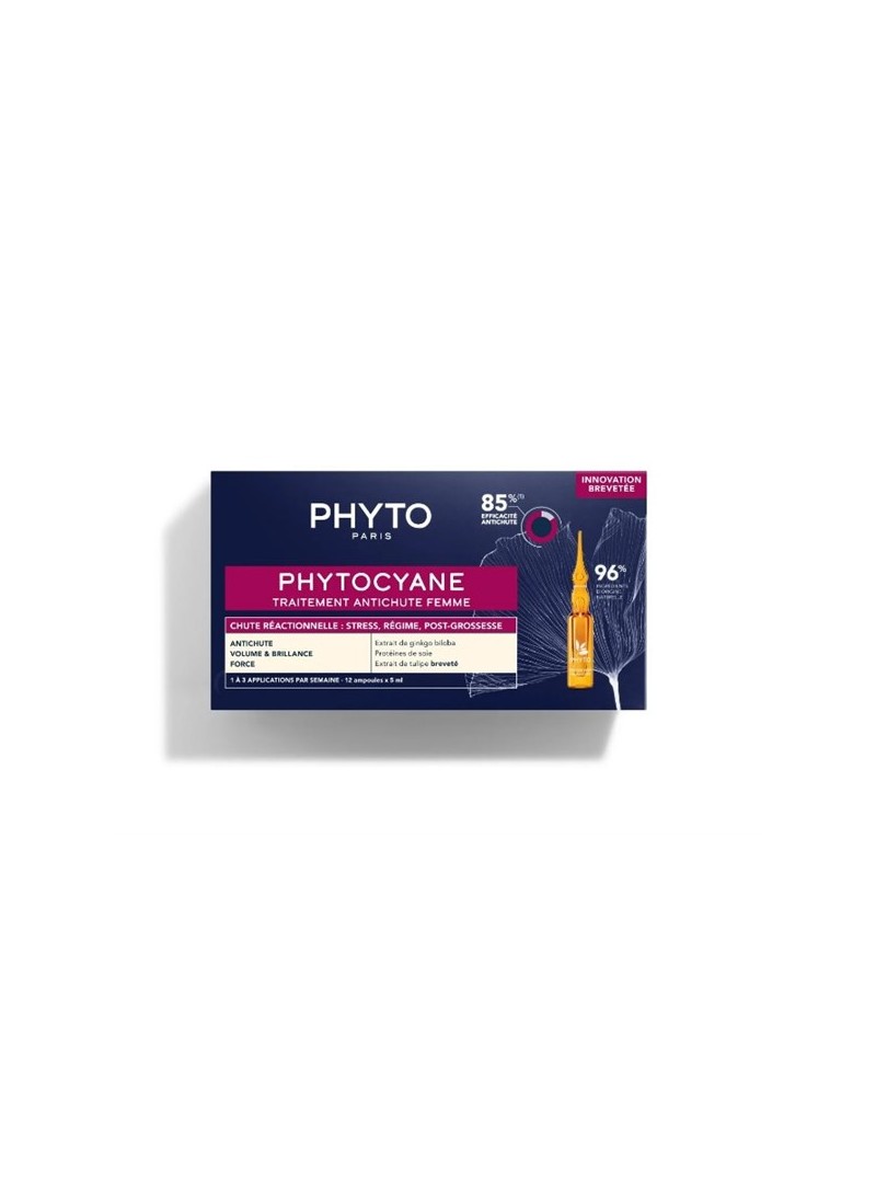 Phyto Phytocyane Kadınlar İçin Dönemsel Saç Dökülmesi Karşıtı Bakım 12 Ampul x 5 ml