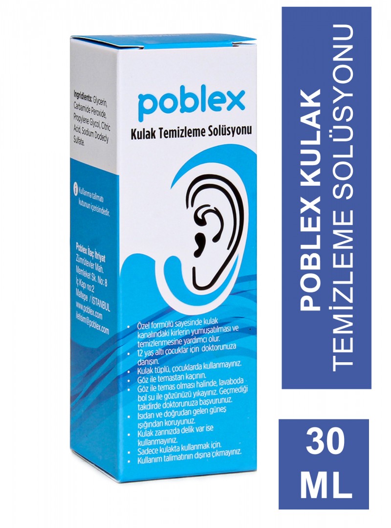 Poblex Kulak Temizleme Solüsyonu 30 ml