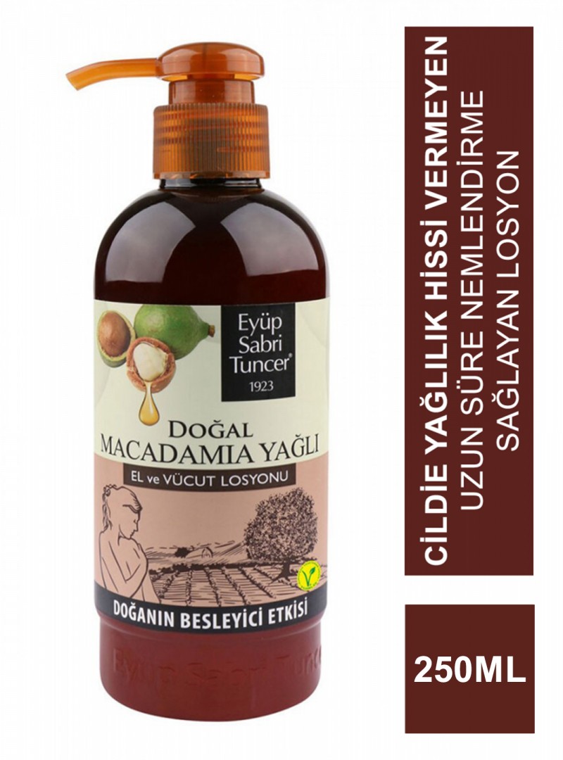 Eyüp Sabri Tuncer Doğal Macadamia Yağlı El ve Vücut Losyonu 250 ml