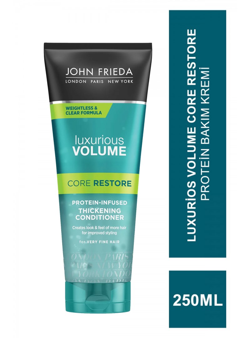 John Frieda Luxurios Volume Core Restore Protein-Infused Clear Conditioner 250 ml Protein Bakım Kremi
