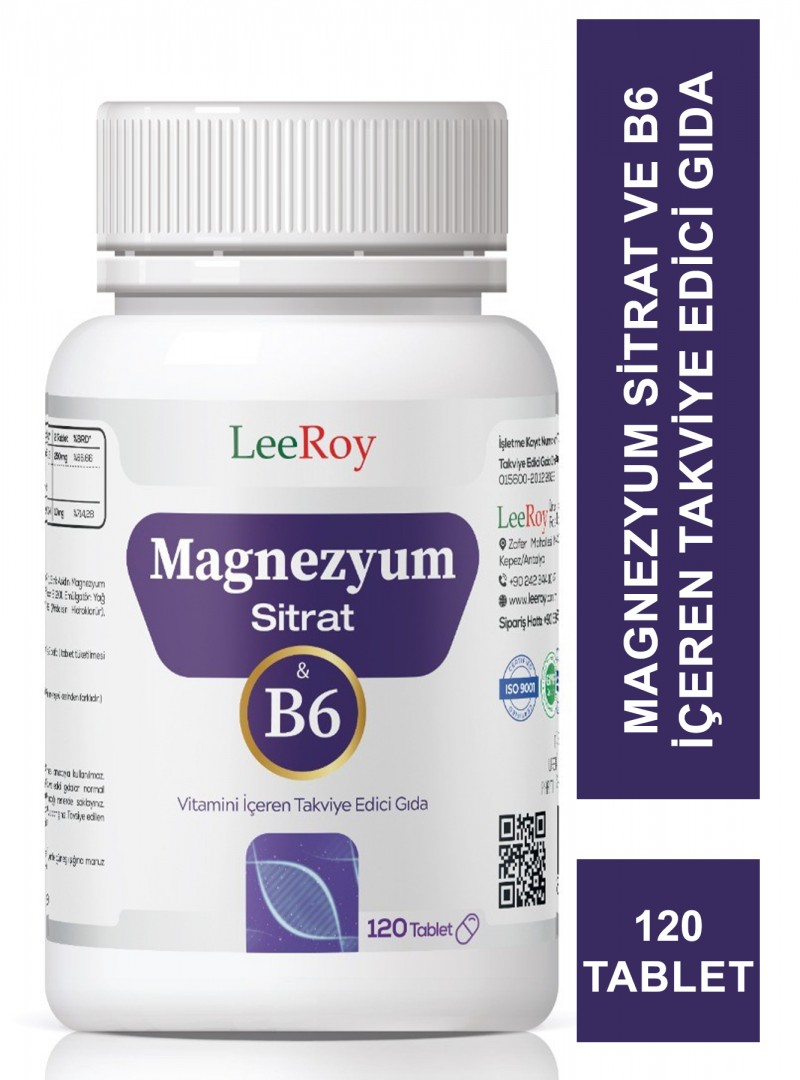 LeeRoy Magnezyum Sitrat 120 Tablet