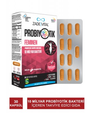 Zade Vital Probiyotik Feminen 30 Kapsül