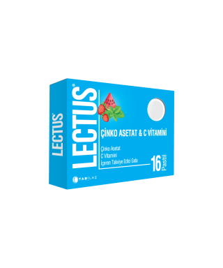 Lectus Çinko Asetat & C Vitamini 16 Pastil