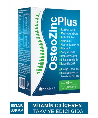 OsteoZinc Plus 60 Tablet + 30 Kapsül