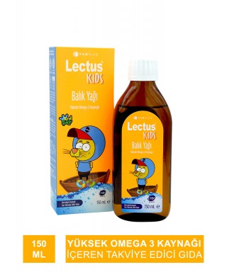 Lectus Kids Balık Yağı Portakal Aromalı 150 ml