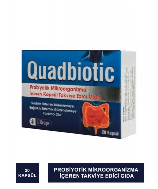 Outlet - Quadbiotic Probiyotik 20 Kapsül