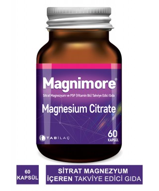 Magnimore Magnesium Citrate&P5P 60 Kapsül
