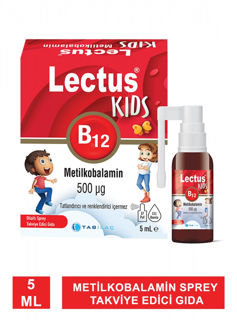Lectus Kids B12 500 Mcg 5 ml Dilaltı Sprey