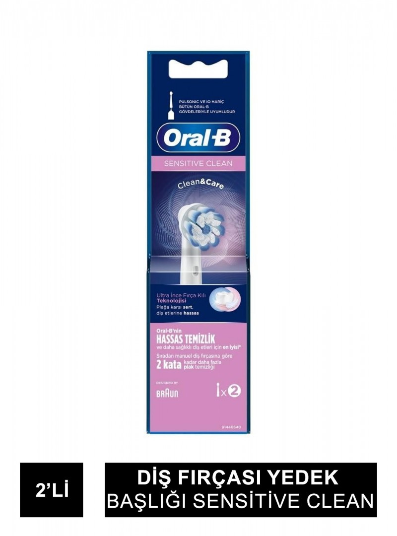 Oral-B Diş Fırçası Yedek Başlığı Sensitive Clean 2'li