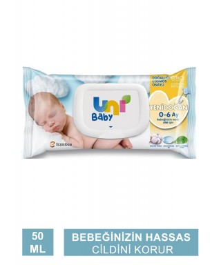 Uni Baby Yenidoğan Islak (Pamuk) Mendil 40 Adet