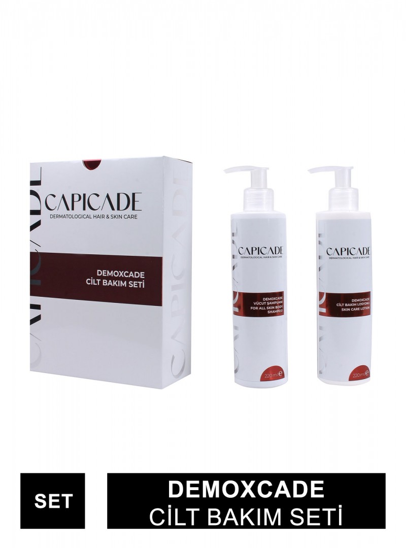 Capicade Demoxcade Cilt Bakım Seti ( Şampuan + Losyon ) 220+220 ml