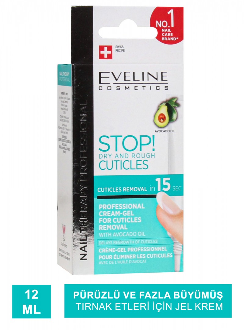 Eveline Stop Dry and Rough Cuticles ( Kütikül Giderici Jel Krem ) 12 ml