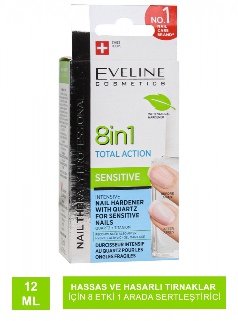 Eveline 8in1 Total Care ( Yoğun Tırnak Sertleştirici ) 12 ml