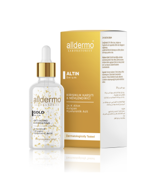 Alldermo Gold Serum ( Kırışıklık Karşıtı & Nemlendirici ) 30 ml