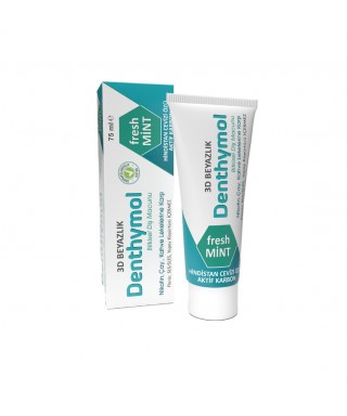 Denthymol 3D Beyazlık Diş Macunu ( Hindistan Cevizi - Karbon ) 75 ml