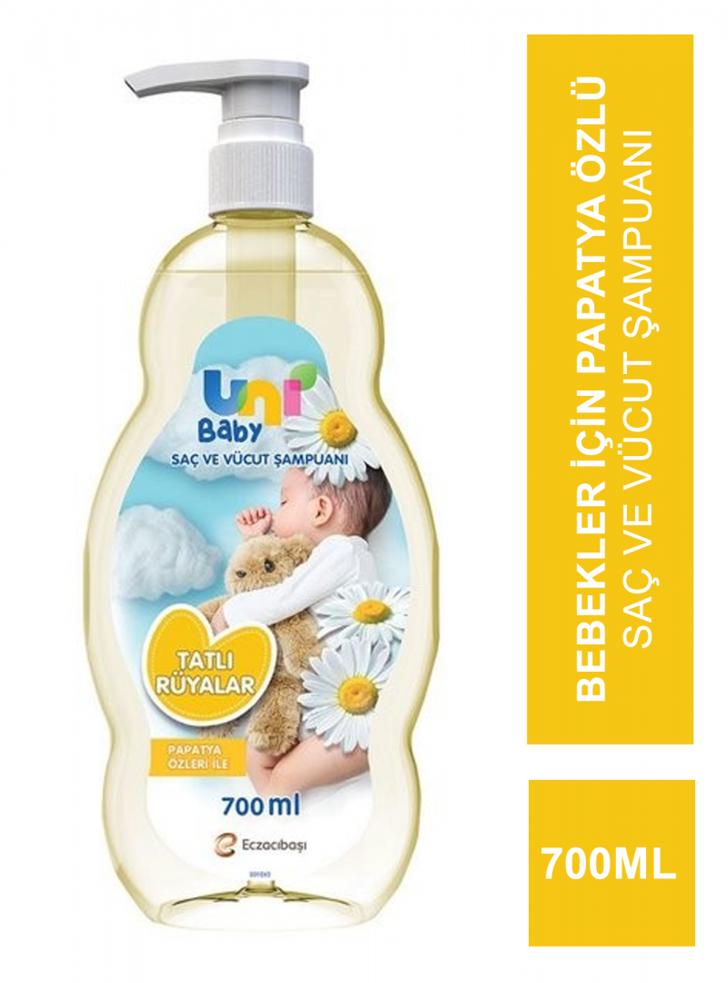 Uni Baby Tatlı Rüyalar Saç ve Vücut Şampuanı 700 ml