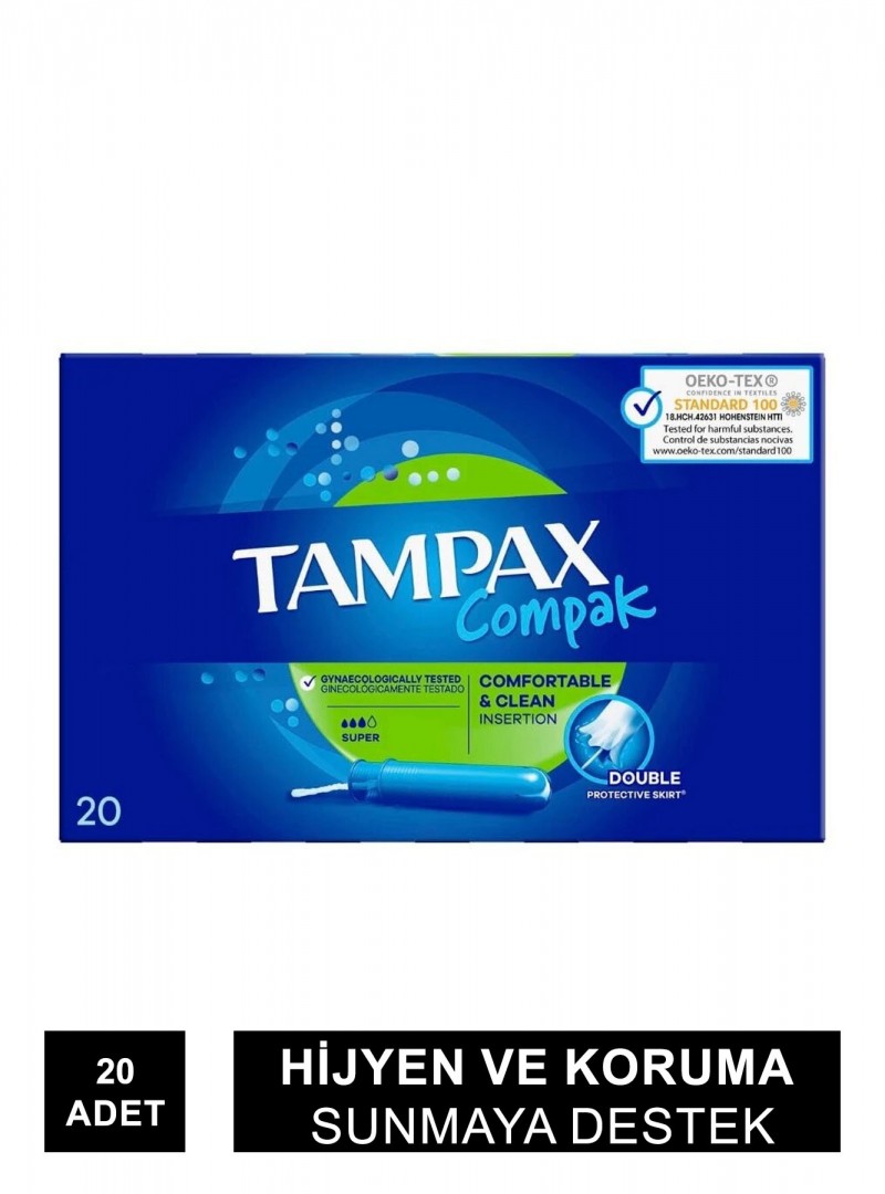 Tampax Compak Süper Tampon 20 Adet