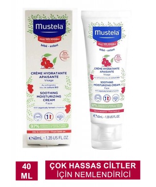 Mustela Soothing  Moisturizing Cream 40 ml Çok Hassas Ciltler İçin Nemlendirici