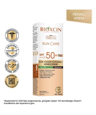 Bioxcin Sun Care YaÄŸlÄ± Ciltler Ä°Ã§in Renkli GÃ¼neÅŸ Kremi Spf50+ 50ml