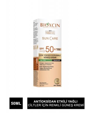 Bioxcin Sun Care Yağlı Ciltler İçin Renkli Güneş Kremi Spf50+ 50ml