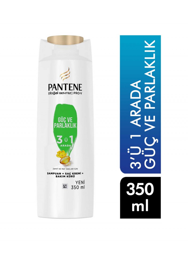 Pantene 3ü1 Güç ve Parlaklık Şampuanı 350 ml