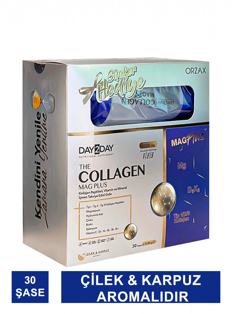 Ocean Day2Day The Collagen Mag Plus 30 Şase ( Shaker Hediyeli )