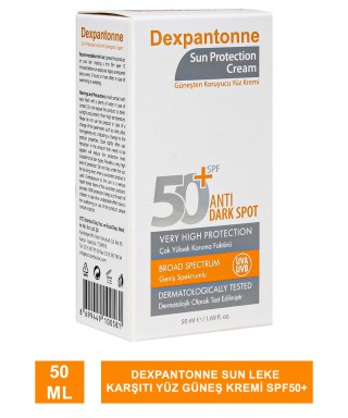 Dexpantonne Sun Leke Karşıtı Yüz Güneş Kremi Spf50+ 50ml