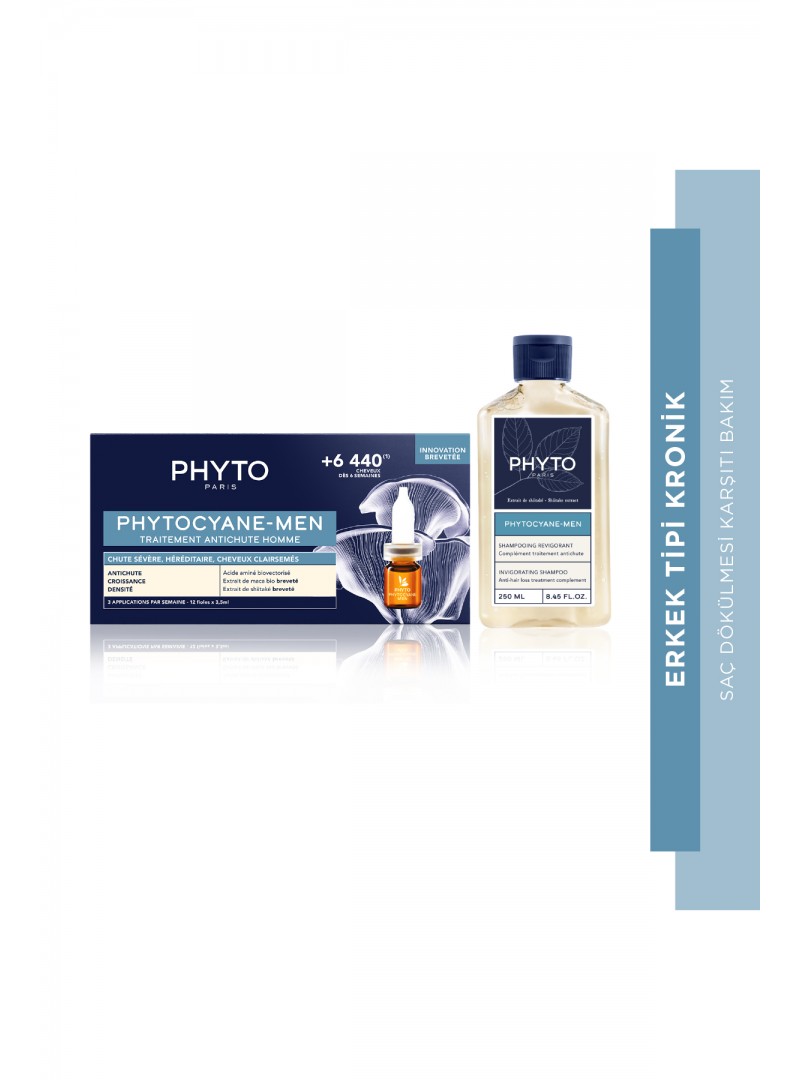 Phyto Erkek Tipi Kronik Dökülme Karşıtı Bakım Seti ( Şampuan + Ampul )